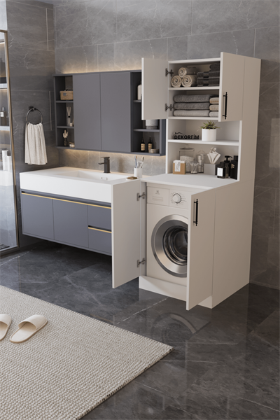 DF03101B Çamaşır Makinesi Dolabı Banyo Dolabı