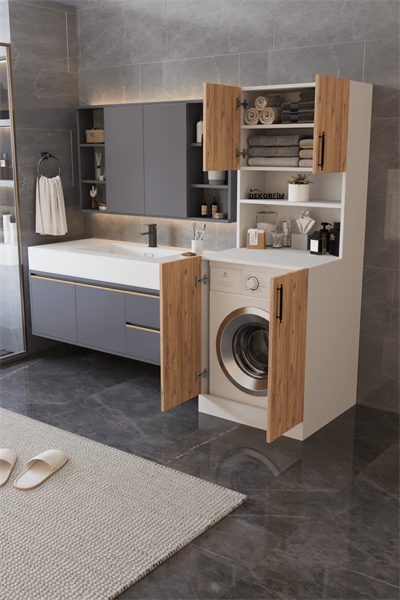 DF03101KAC Çamaşır Makinesi Dolabı Banyo Dolabı