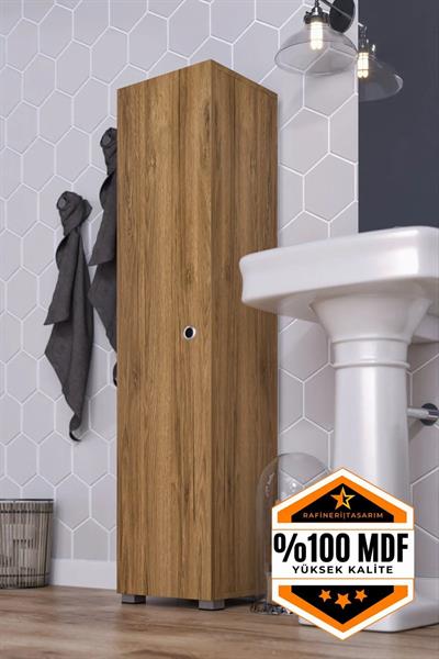 DF16105BR Çok Amaçlı Banyo Dolabı Banyo Boy Dolap