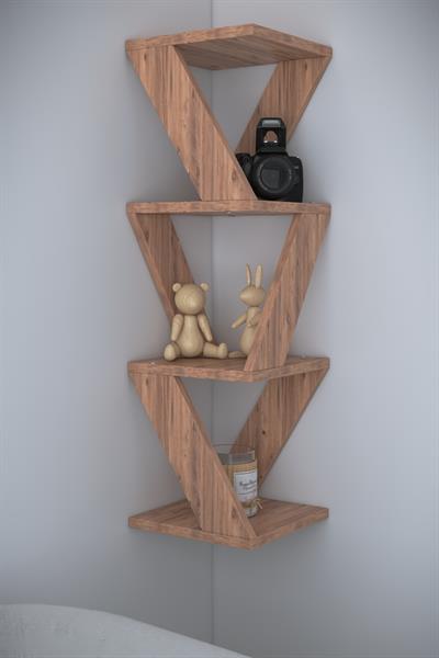 DF05106AC Köşe Raf Duvar Rafı Dekoratif Raf