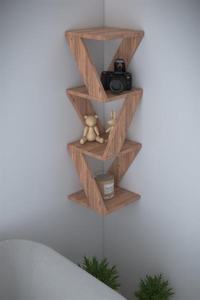 DF05106AC Köşe Raf Duvar Rafı Dekoratif Raf