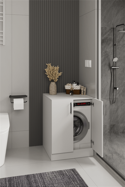 DF03107B Kapaklı Çamaşır Makinesi Dolabı Çamaşır Alt Modül