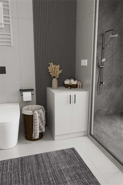 DF03107B Kapaklı Çamaşır Makinesi Dolabı Çamaşır Alt Modül