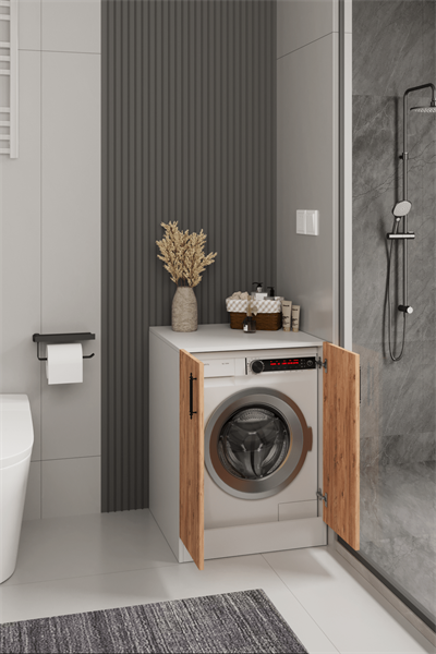 DF03107KAC Kapaklı Çamaşır Makinesi Dolabı Çamaşır Alt Modül