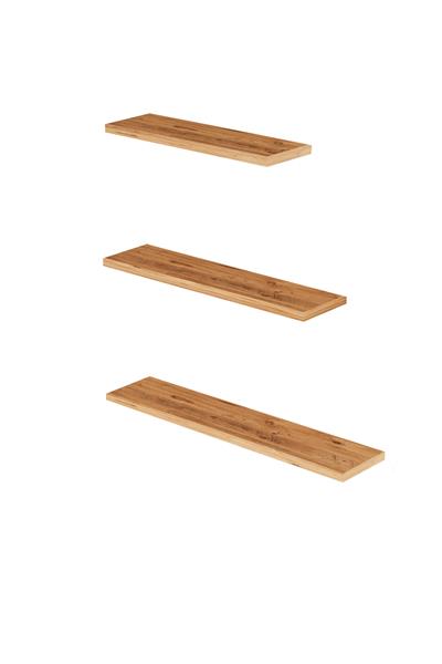 DF05102AC 3lü Dekoratif Raf Duvar Rafı