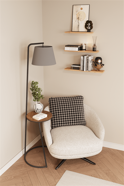 DF05102AC 3lü Dekoratif Raf Duvar Rafı