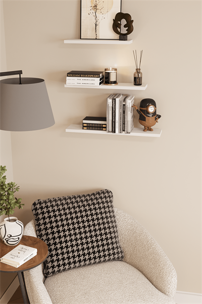 DF05102B 3lü Dekoratif Raf Duvar Rafı