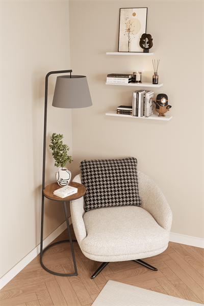 DF05102B 3lü Dekoratif Raf Duvar Rafı