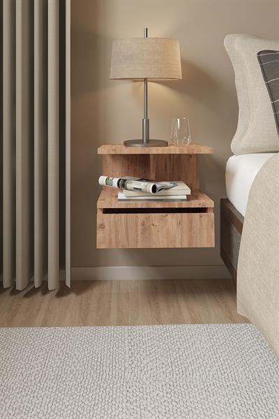 DF12101 Duvara Monte Yatak Odası Başucu Komodin