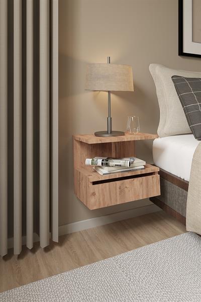 DF12101 Duvara Monte Yatak Odası Başucu Komodin