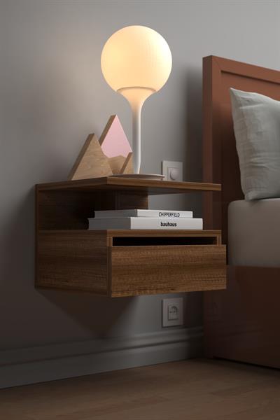 DF12101 Duvara Monte Yatak Odası Başucu Komodin