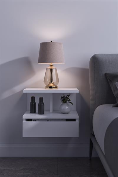 DF12101 Duvara Monte Yatak Odası Başucu Komodin