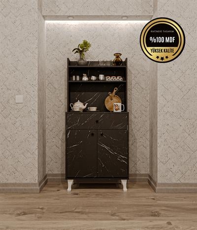DF14102BD Kahve Köşesi Çok Amaçlı Mutfak Dolabı