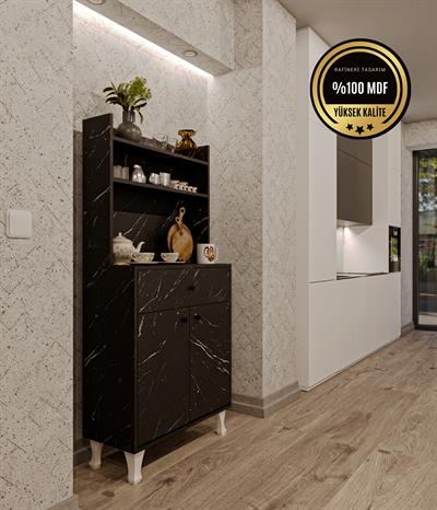 DF14102BD Kahve Köşesi Çok Amaçlı Mutfak Dolabı