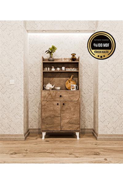 DF14102GD Kahve Köşesi Çok Amaçlı Mutfak Dolabı