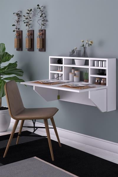 DF01104B Pratik Duvara Monte Katlanır Masa Mutfak ve Yemek Masası