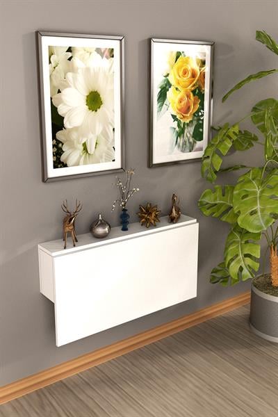 DF01105B Pratik Duvara Monte Katlanır Masa Mutfak ve Yemek Masası