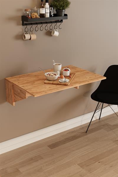 DF01105AC Pratik Duvara Monte Katlanır Masa Mutfak ve Yemek Masası