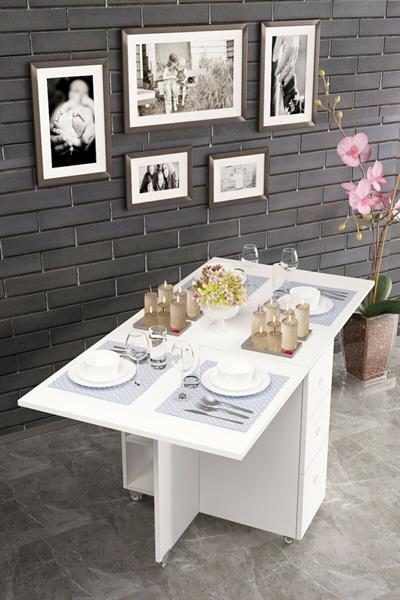 DF01107B Pratik Katlanır Masa Mutfak ve Yemek Masası