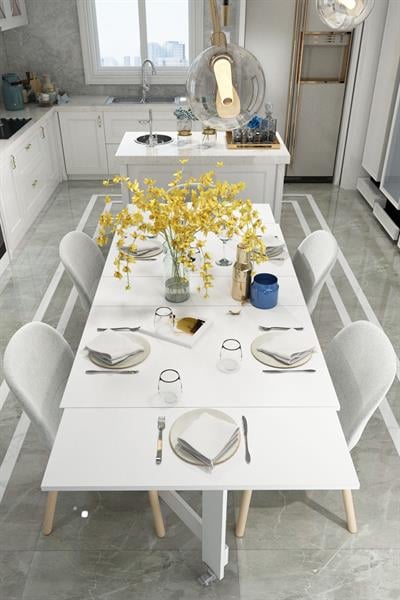 DF01111B Pratik Katlanır Masa Mutfak ve Yemek Masası