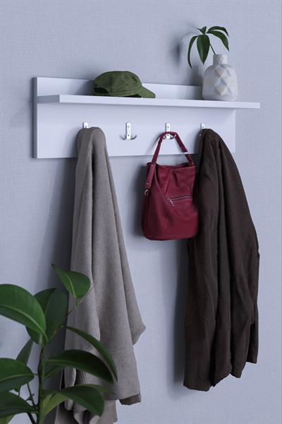 DF10101B 5li Duvara Monte Dekoratif Raflı Askılık