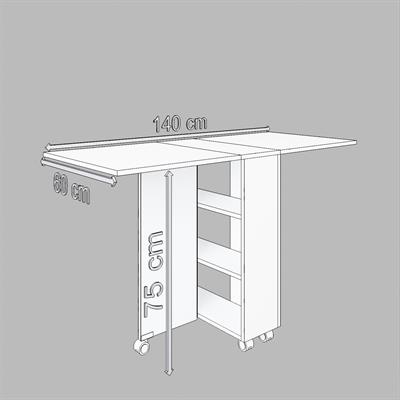 DF01110AC Pratik Katlanır Masa Mutfak ve Yemek Masası