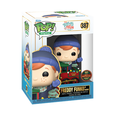 Funko Pop! Digital NFT Freddy Funko on Engine (Festival of Fun Freddy's Winter Railway) (Royalt) #387