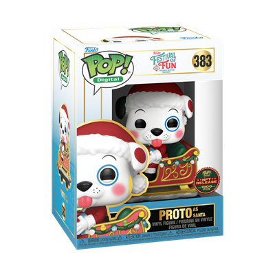 Funko Pop! Digital NFT Proto as Santa (Festival of Fun Freddy's Winter Railway) (Legendary) #384