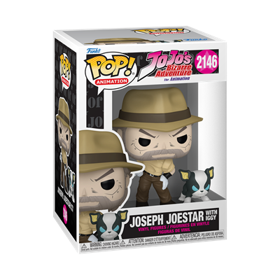 Funko Pop! JoJos Bizarre Adventure - Joseph Joestart With Iggy #2146 (Ön Sipariş)