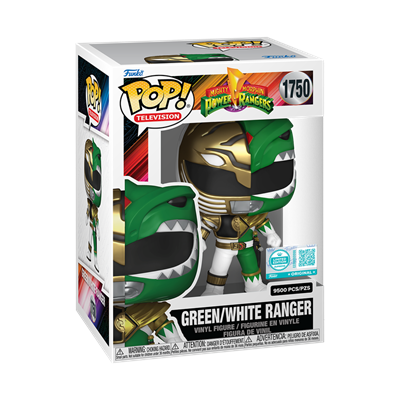 Funko Pop! Power Rangers - Green/White Ranger #1750 (Kutu Hasarlı)