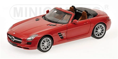 Minichamps Mercedes-Benz SLS Roadster 2011 red metallic 1:18