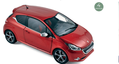 Norev Peugeot 208 GTI 2013 Rubis Red 1:18