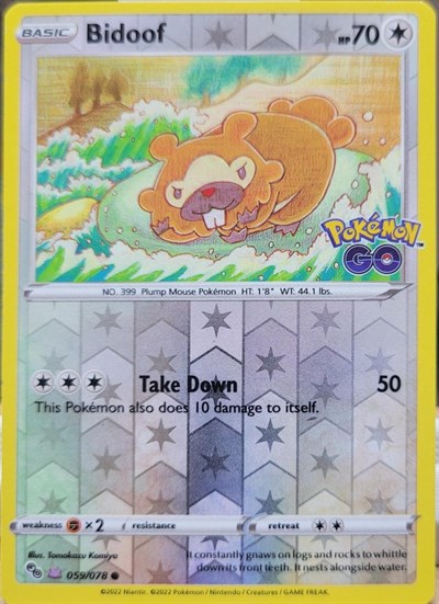 Pokemon Go - Bidoof [Ditto] #59