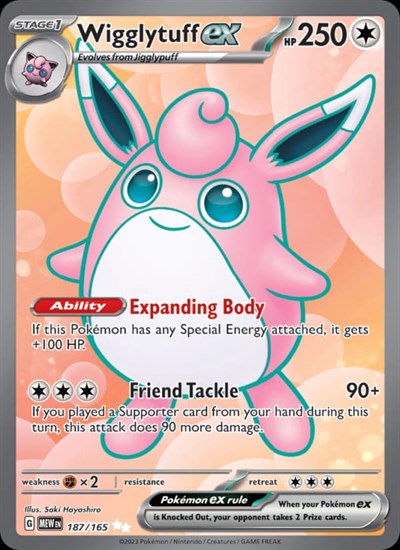 Wigglytuff ex - 151 #187