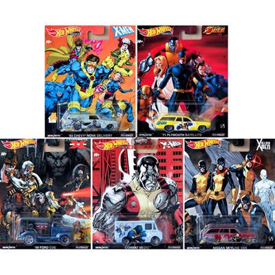 X-Men Set 5 Modellautos Pop Culture 2019 Premium 1:64 Hot Wheels DLB45