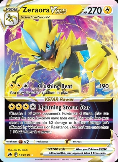 Zeraora VSTAR - Crown Zenith #055
