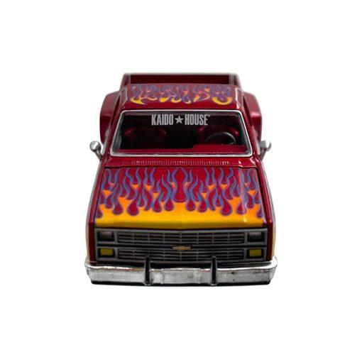 Miniature 1/64 Chevrolet Silverado Dually Kaido House On Fire V1 #127 - Mini GT - Neuf