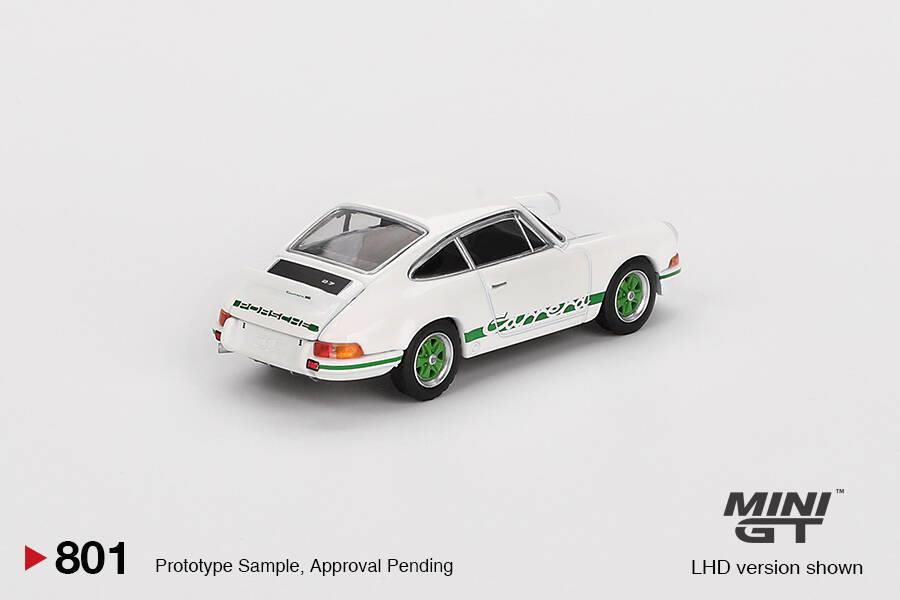 Mini GT - Porsche 911 Carrera RS 2.7 Grand Prix White with Green