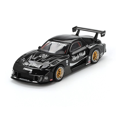 Miniature 1:64 Mazda RX-7 Liberty Walk Super Silhouette - Noire - Mini GT MGT00785 - Neuf