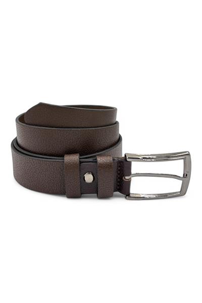KEMERRENLOSRENLOS %100 Hakiki Manda Derisi Erkek Kemer - 3.5 cm Genişlik, Kahverengi