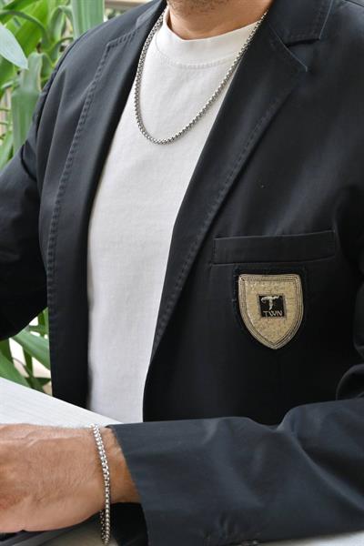 316 L Çelik Erkek Örme Kolye