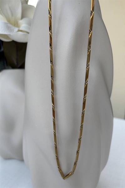 316 L Çelik Gold Erkek Modern Kolye