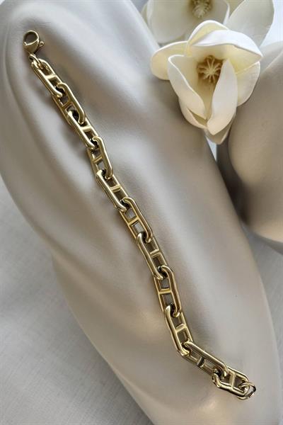 Çelik 316 14K Zincir Bileklik