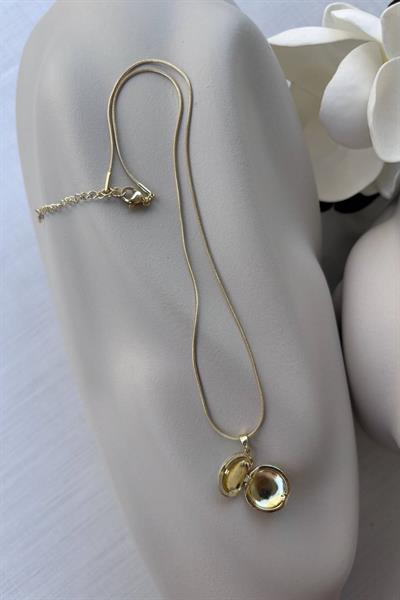 Çelik Açılabilir Çiçek Kolye