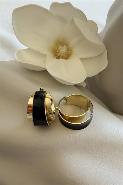 Çelik Black Orbit Küpe