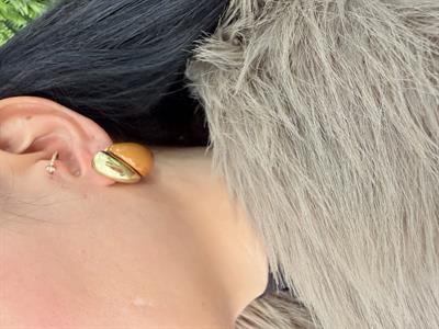 Çelik Caramel Aura Küpe