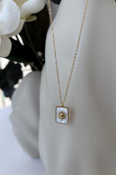 Çelik Gold Güneş Kolye