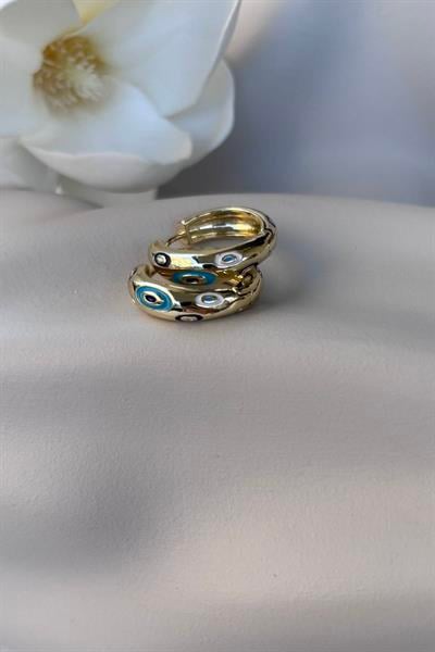 Çelik Gold Nazar Küpe