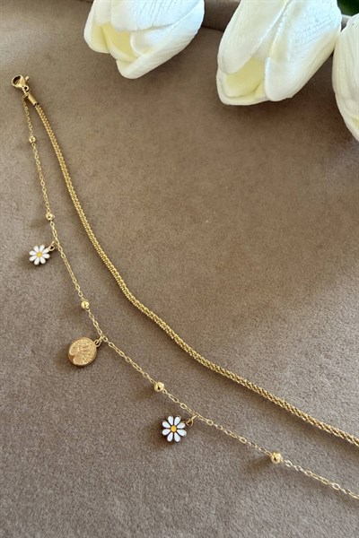 Çelik Gold Papatya Halhal