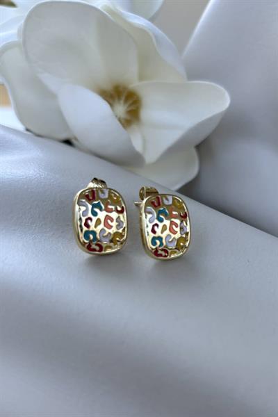 Çelik Gold Renk Küpe